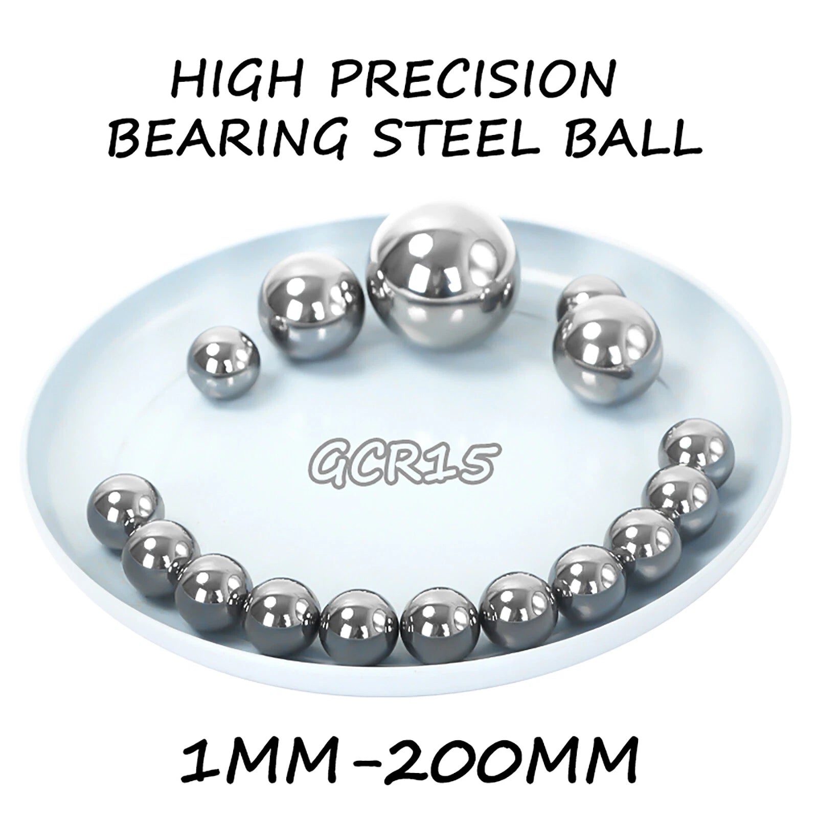 Metric Chrome Steel Ball Bearings 1mm 2mm 3mm 4mm 5mm 6mm 7mm 8mm 9mm to 200mm