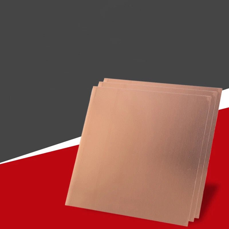 T2 Copper Sheet Metal Square Plate Thick 0.1mm to 8mm Flat Thin Board for DIY - HomeDIYer