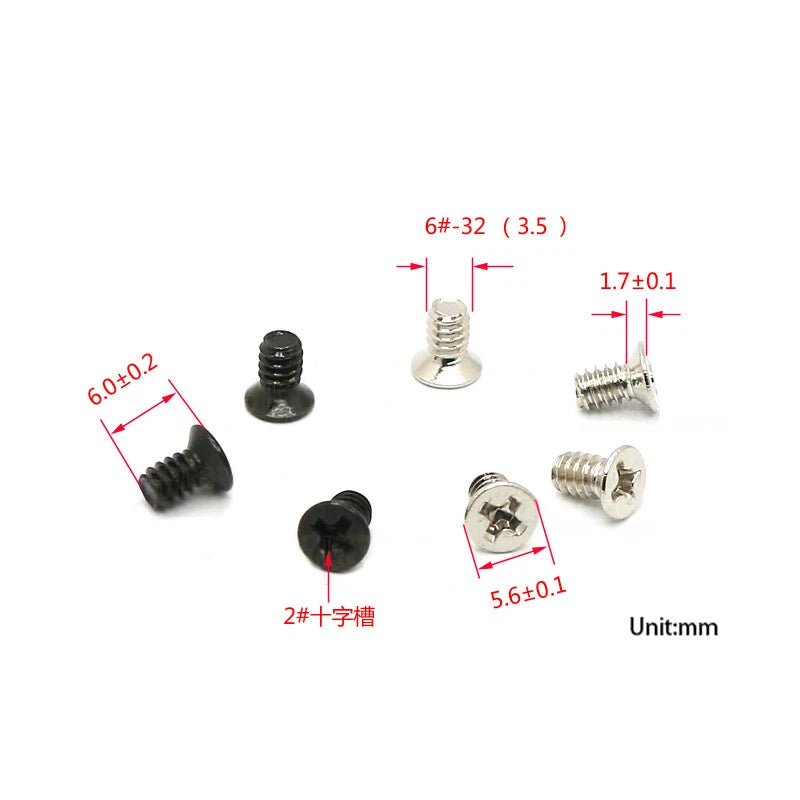 #6-32 UNC Countersunk Phillips Screws – Carbon Steel, 5/6/8mm Lengths for Computers, Toys & Furniture