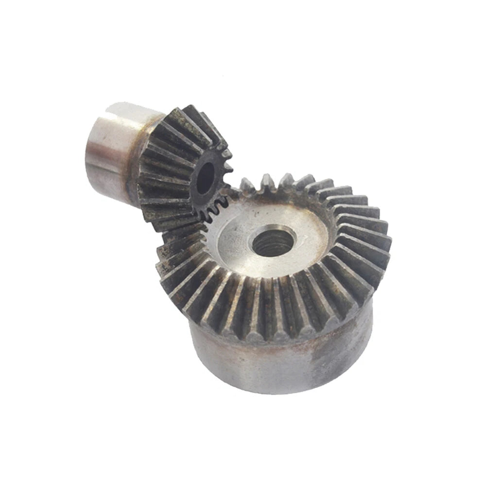 1 Pair 1.5 Modulus Bevel Gears Combination 1:2 Pairing 90° 15T to 40T C45 Steel