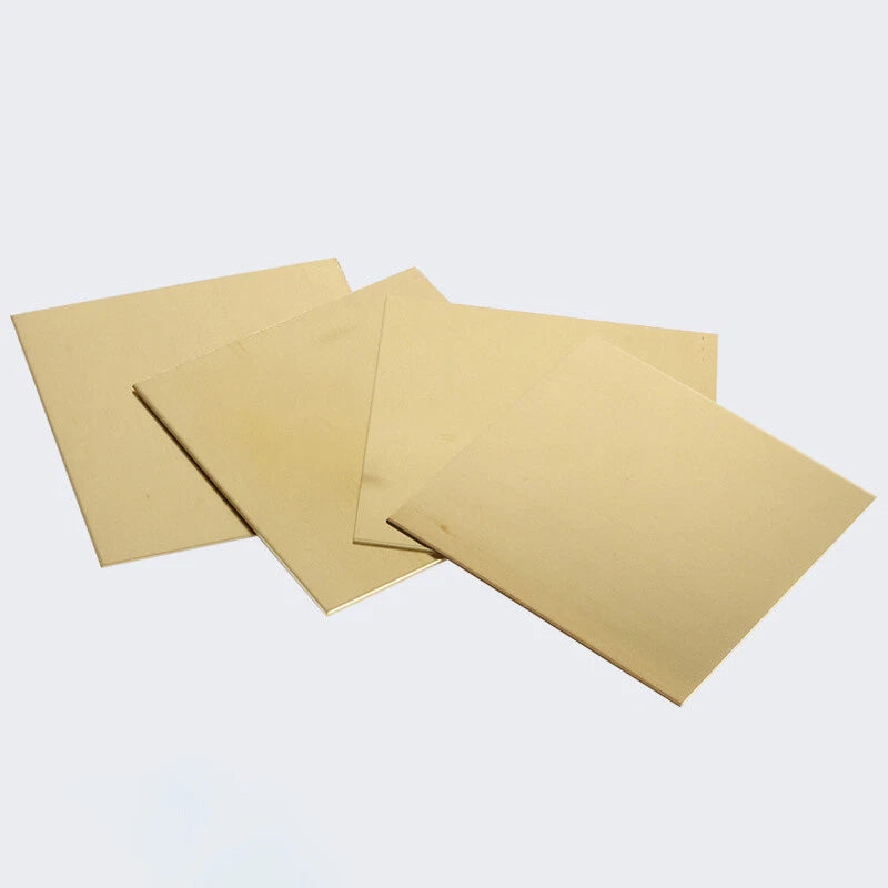 Brass Sheet Plate Guillotine Offcuts - 0.5mm To 6mm - Various Multiple Sizes