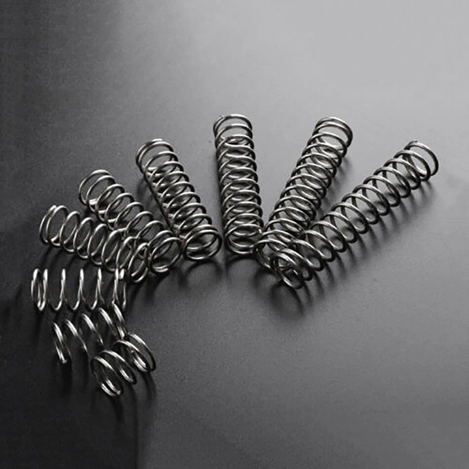 10pcs Spring Compression Springs Steel Wire Diameter 0.6mm 0.7mm Length 5-50mm