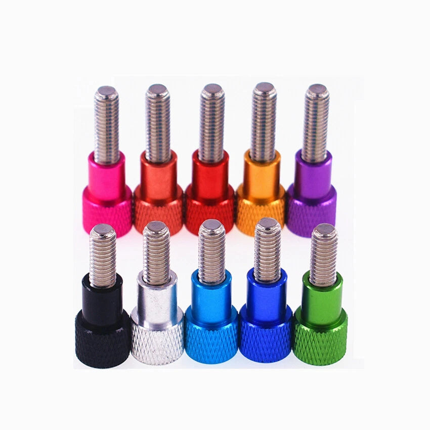 M5 Knurled Thumb Screws Aluminium Hand Grip Knob Bolts High Type 50 - 100mm Long