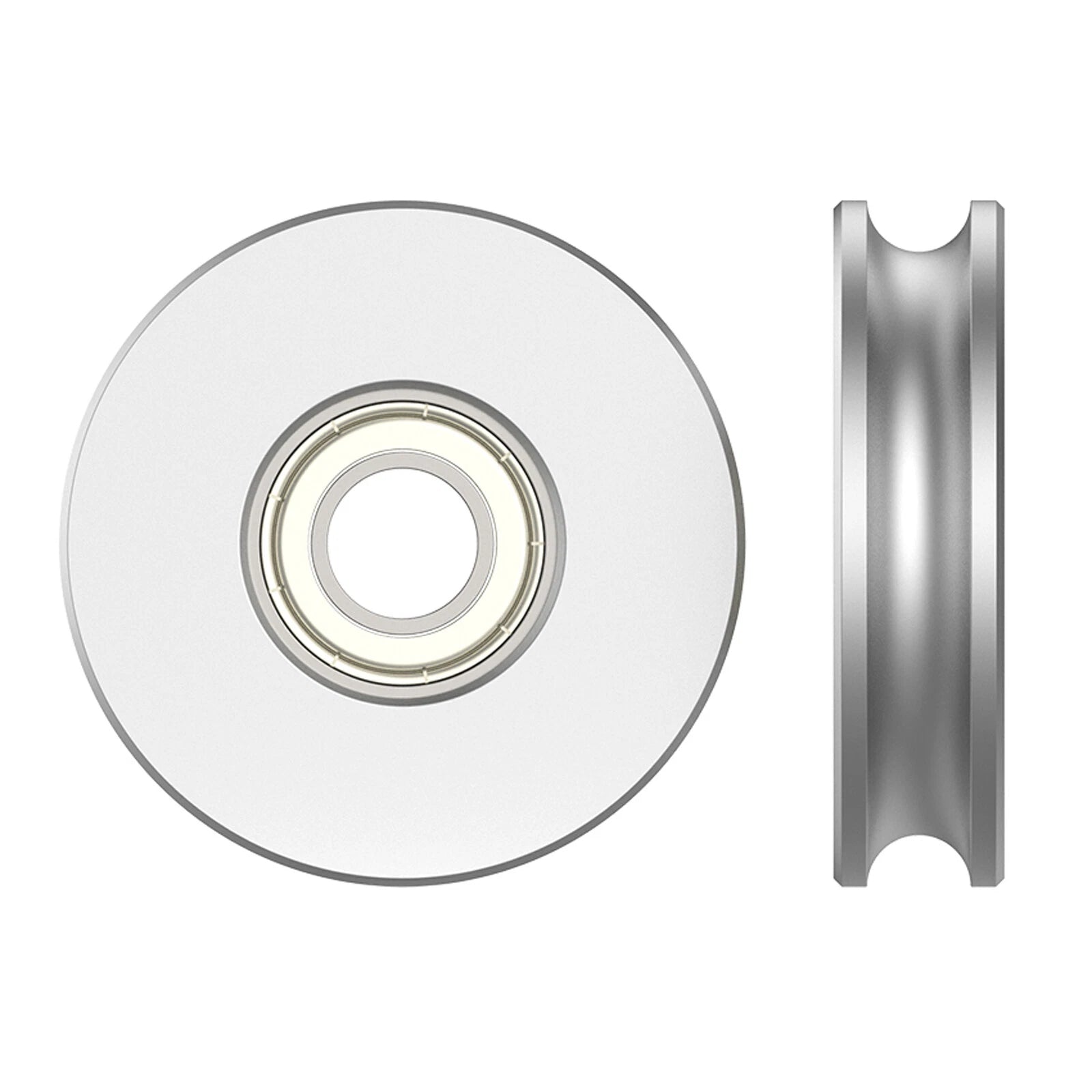 U-Grooved Idler Pulley For Width 6/8/10mm PU Belt Pulleys Aluminum OD 30mm-80mm