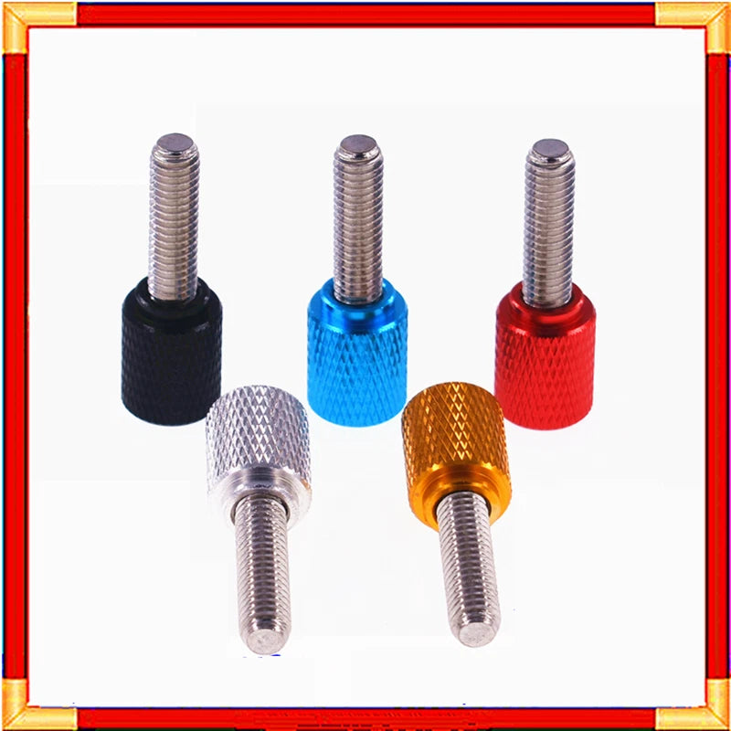 M6 Knurled Thumb Screws Aluminum Alloy Hand Grip Knob & Stainless Steel Screws