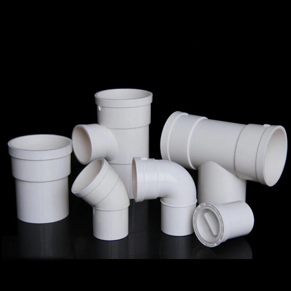 PVC Drain Pipe Fittings 45° 90°Reducer Elbow , Straight , Floor drain 50mm-160mm