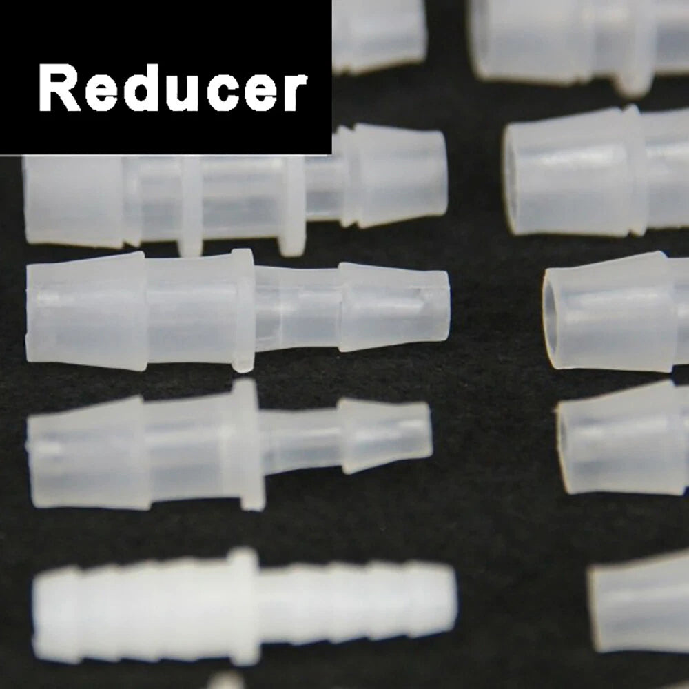 Straight Reducer Joiner — Plastic Barbed Hose Connector, 1.6mm–19mm