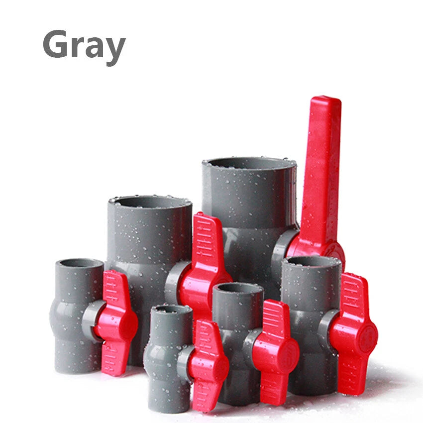 20 25 32 40 50 63mm Push-in PVC Plastic Ball Valve Sleeve Adhesive Pipe Fittings