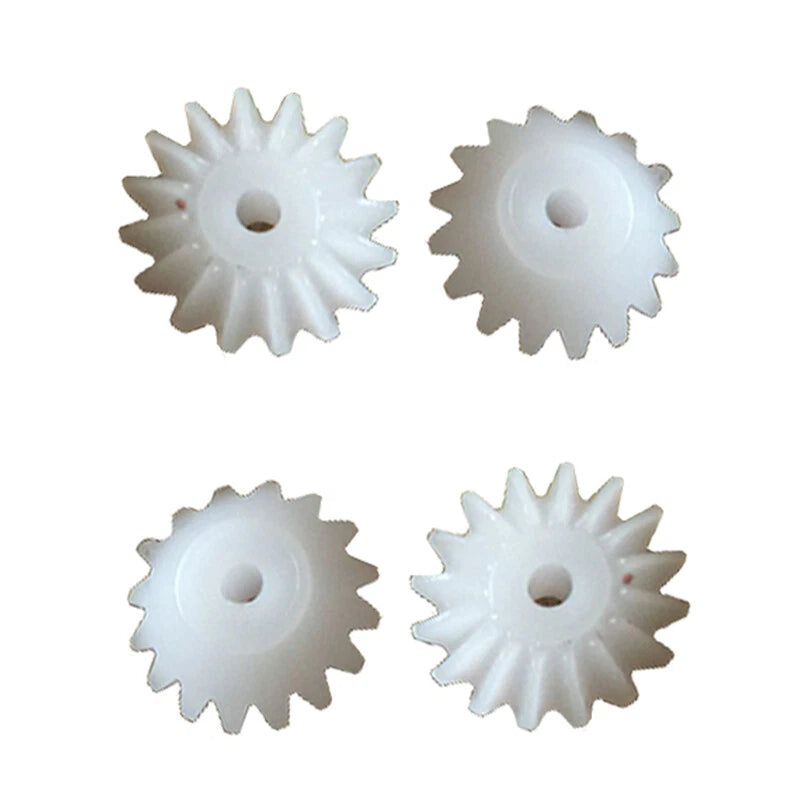 0.5 Module Plastics Bevel Gear Small Gears White 16 Teeth for Toys DIY