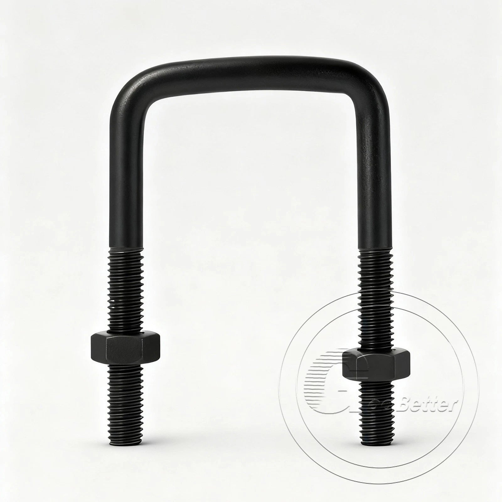 M6 M8 M10 Square U-Bolts Black 304 Stainless Steel with Nuts For Boat Trailer
