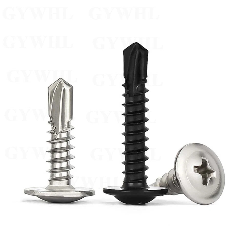 M4.2 M4.8 Self Drilling Wafer Head Screws – Steel & Stainless for Sheet Metal