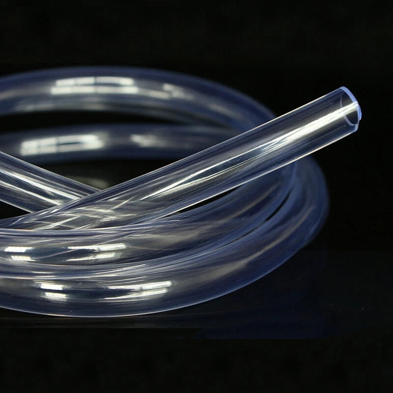 Clear PVC Flexible Tubing — 2mm to 13mm ID, Food-Grade Hose for Aquarium, Pond & Home Water Lines
