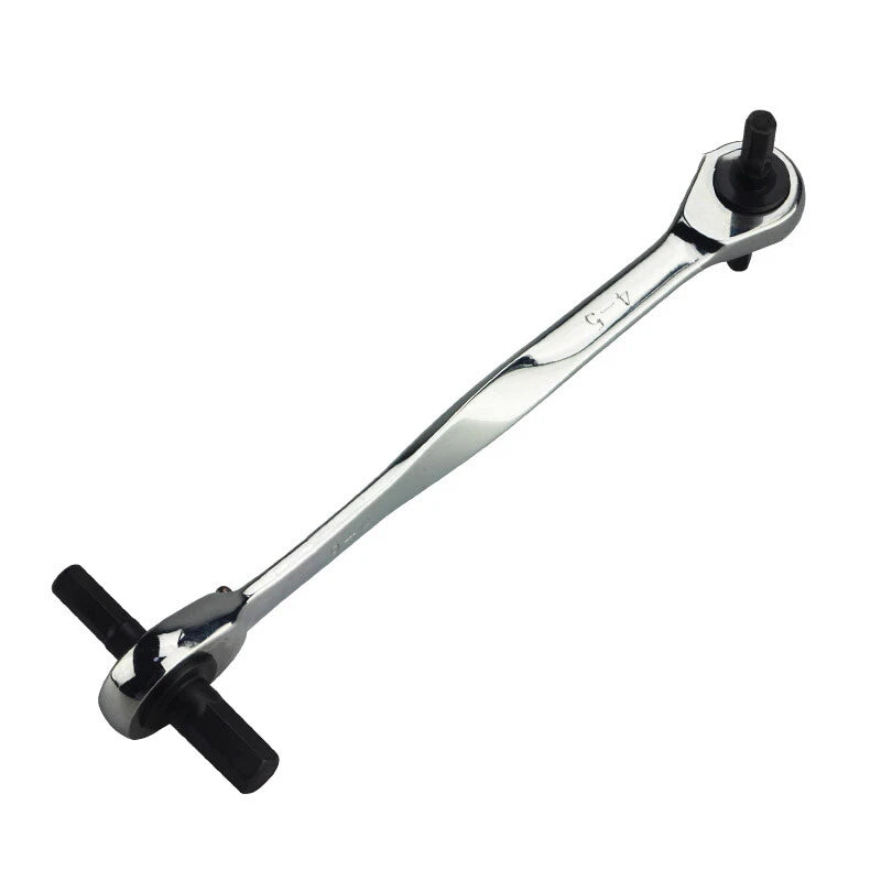 Metric Ratchet Hex Wrench Single Double End Fast Repair Tools 3mm - 17mm