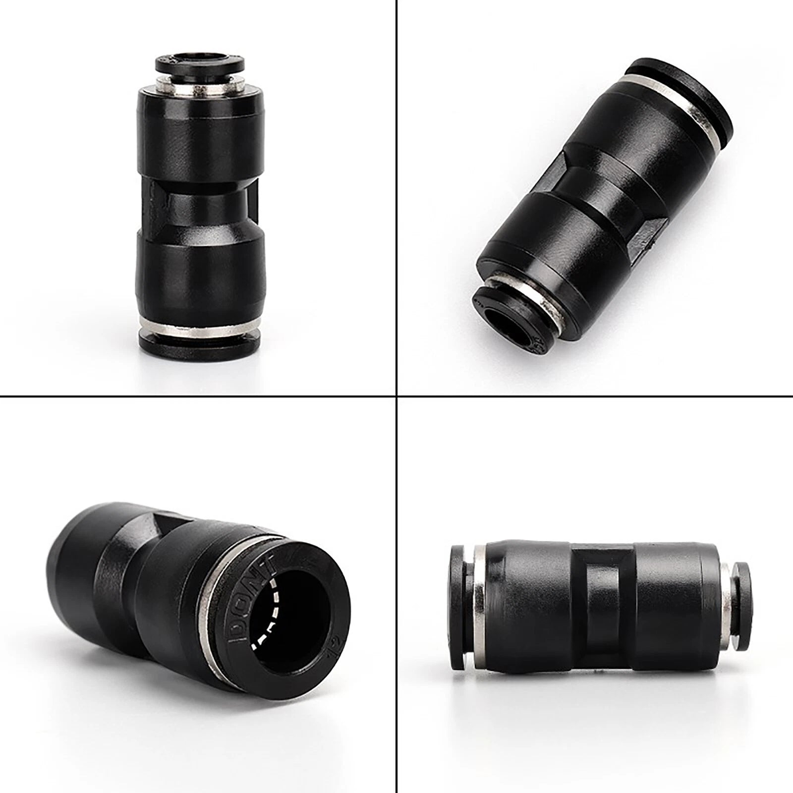 PNEUMATIC PUSH FIT CONNECTOR TUBE PIPE JOINER SPEED AIR WATER LINES HOSE 4-12MM