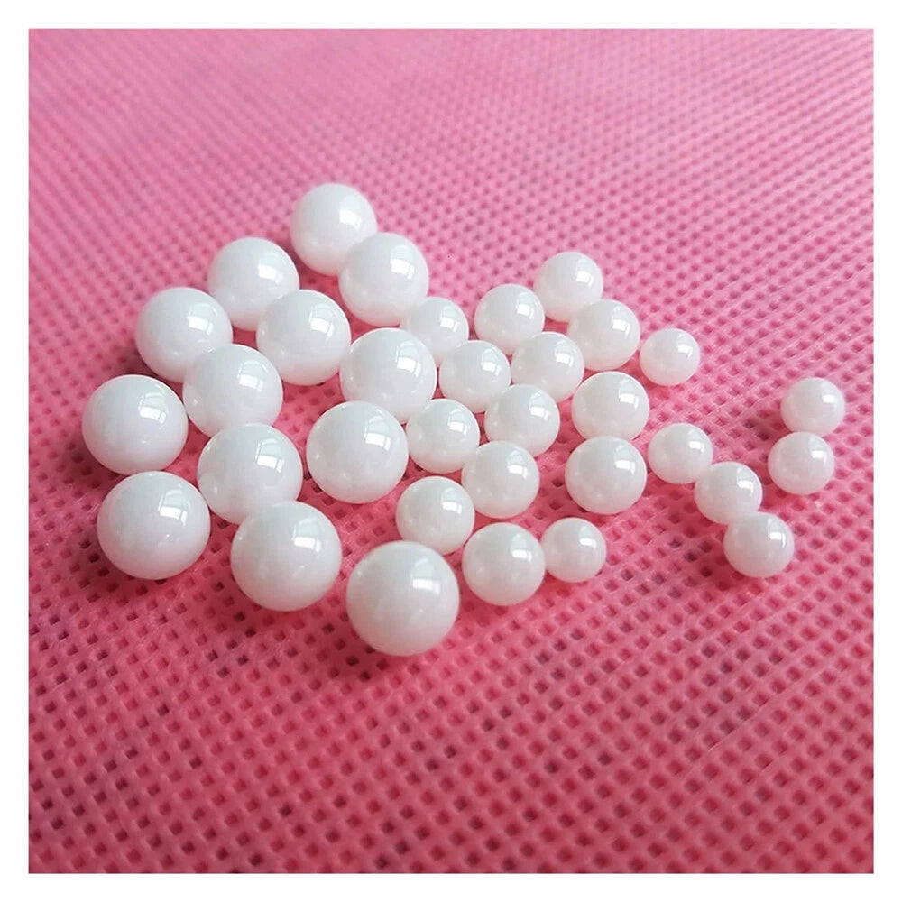 Grade 10 Zirconia (ZrO2) Ceramic Ball Bearings - 0.8mm to 25.4mm, Polished