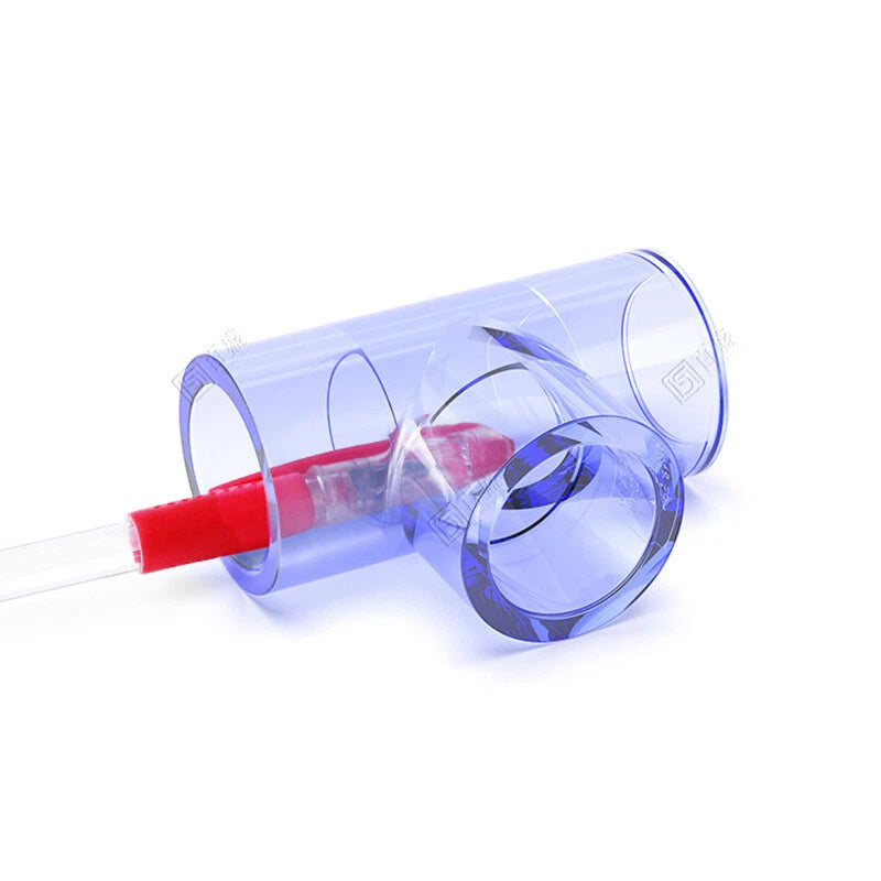 Clear PVC Tee T Piece Connector Adhesive Pipe Fittings ID 20-110mm Aquarium Pond
