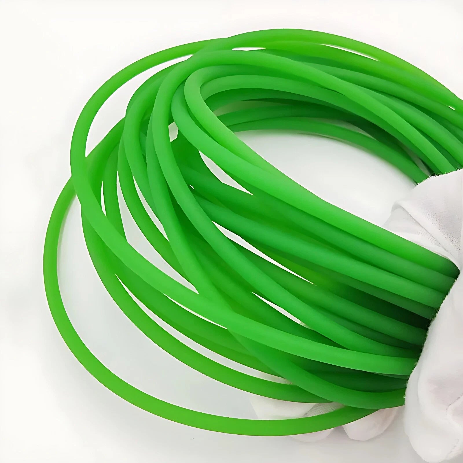 Round Urethane Drive Belt – Green Rough Surface, 1.5mm to 18mm Diameter