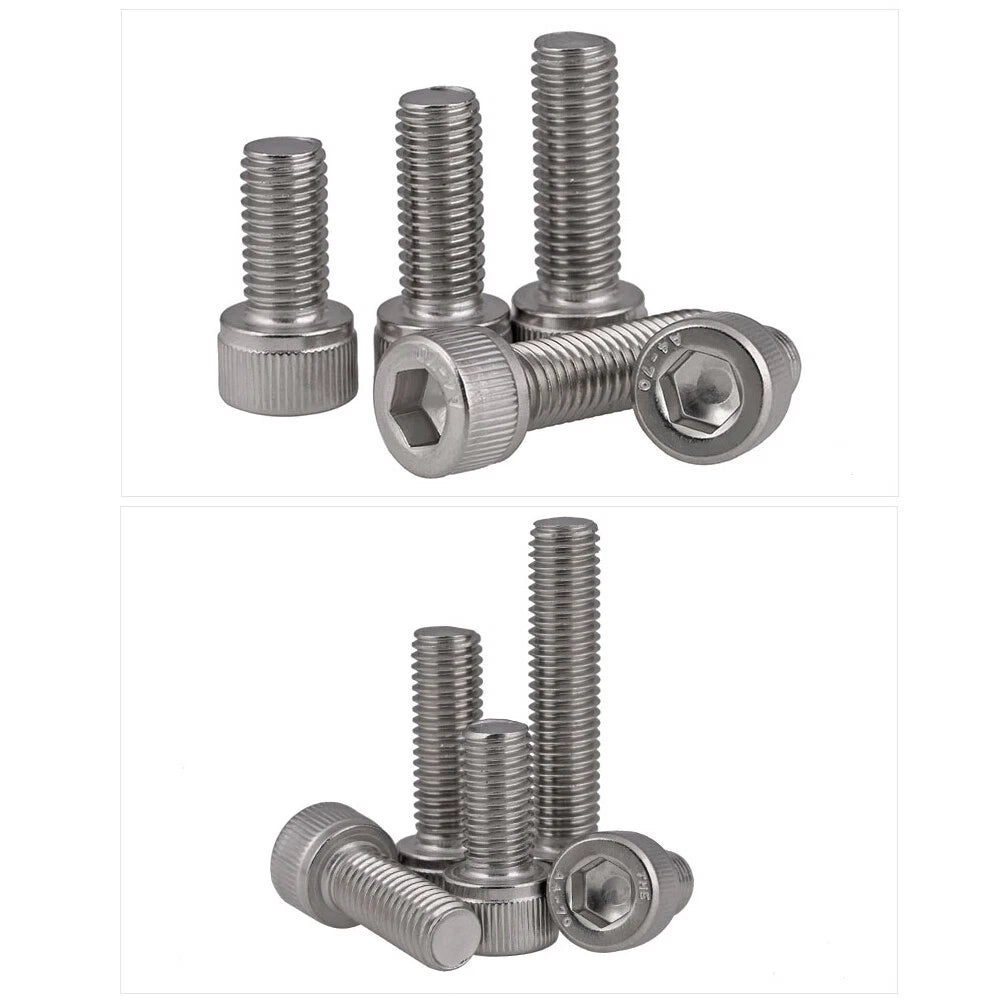 316 Stainless Steel Socket Cap Head Screws M2–M12 — Hex Allen Drive Machine Bolts