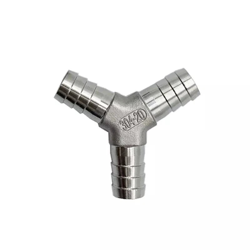 Stainless Steel Barbed Hose Fittings — Straight, L-Shape, T-Shape, Y-Shape & X-Shape Tubing Connectors
