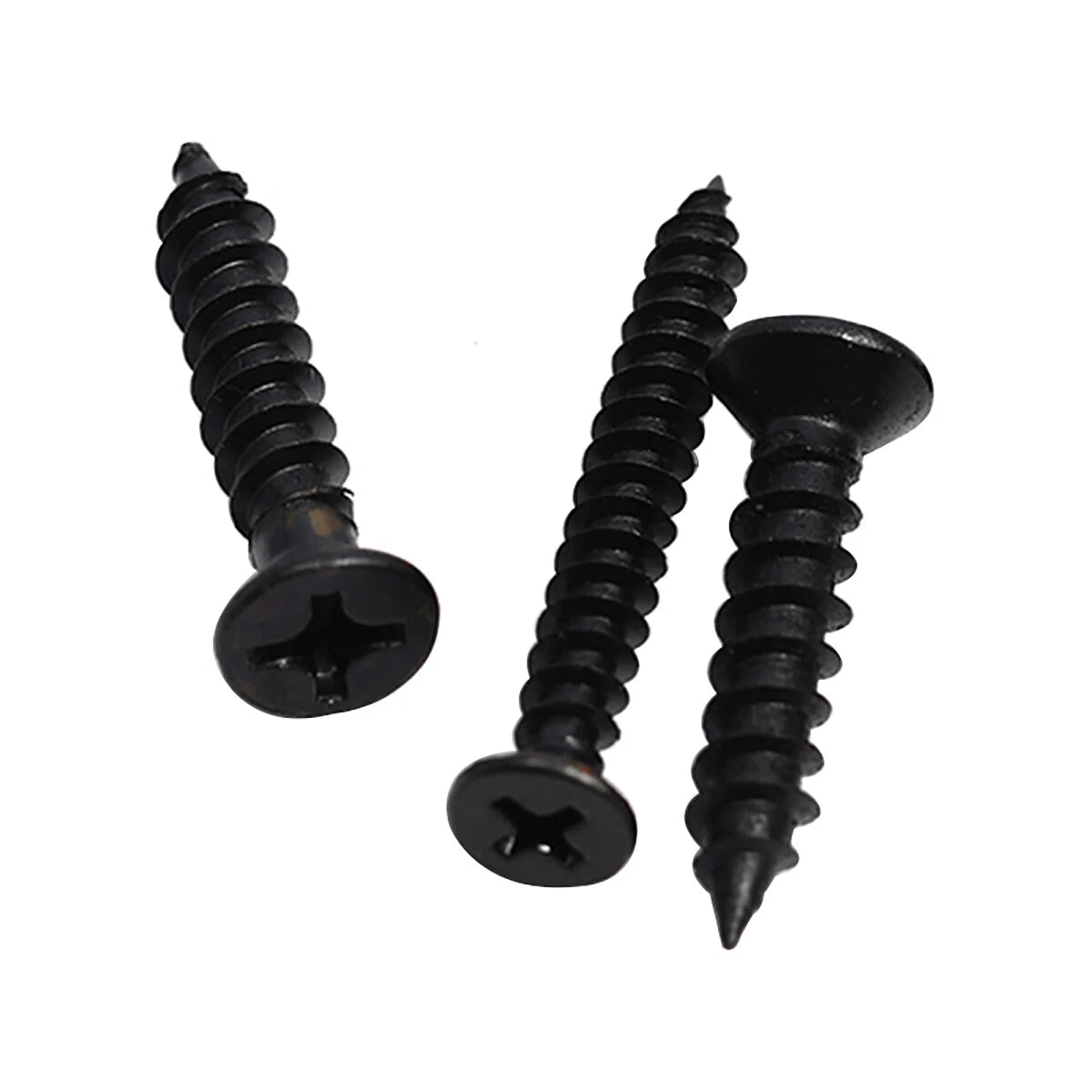 Phillips Flat Head Self Tapping Screws – Black 304 Stainless Steel, M1.7–M6.3