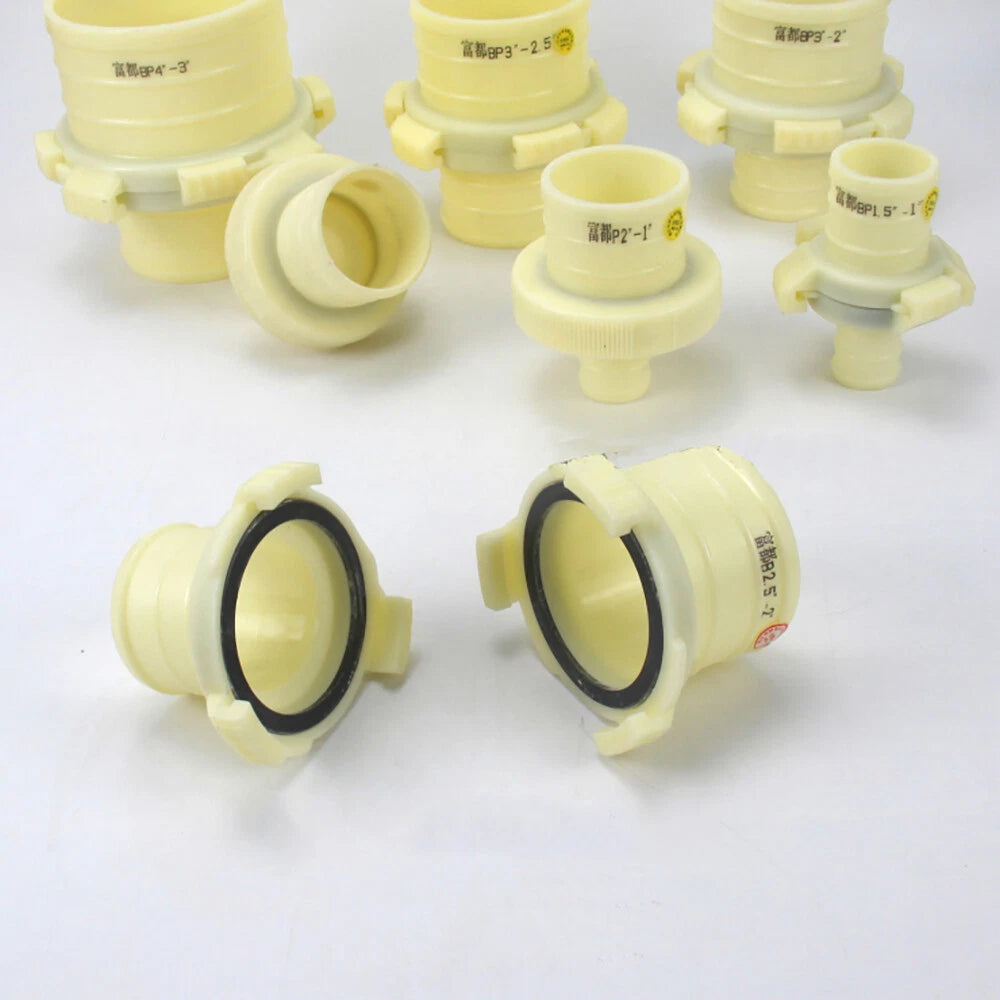 Plastic Hose Quick Connector Adapter with Clamp Snap — Equal & Reducer Garden Hose Pipe Fitting