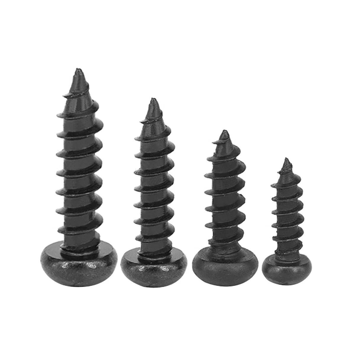 Phillips Pan Head Self Tapping Screws – Black 304 Stainless Steel, M1.7–M6.3
