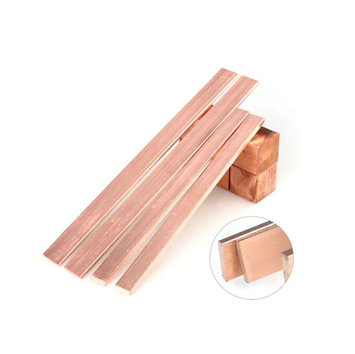 T2 Copper Flat Bar Square Block Copper Metal Sheet Plate 3mm-15mm Thick Solid