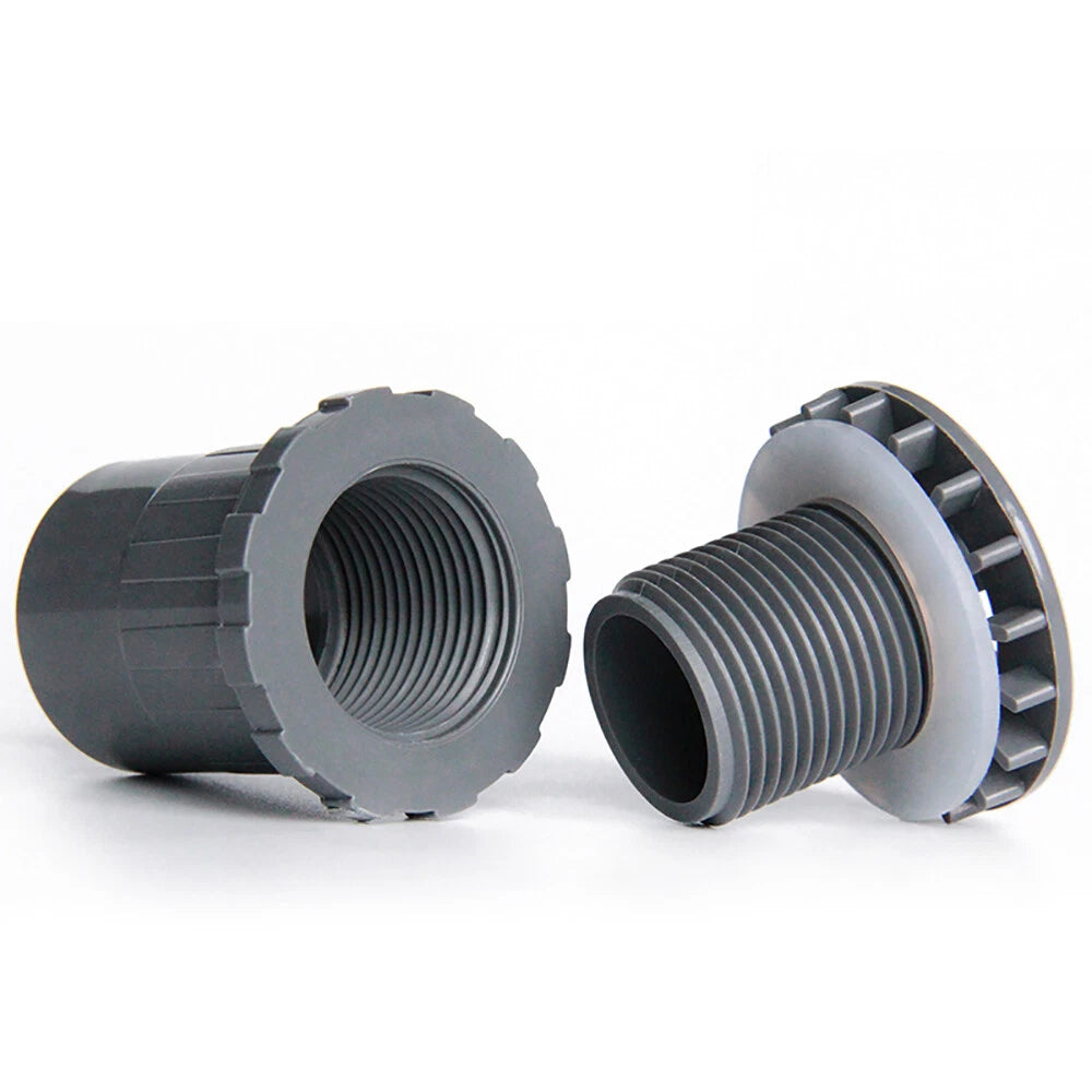 20 25 32 40 50mm PVC Water Pipe Fittings Drainage Couplers Adapter Straight