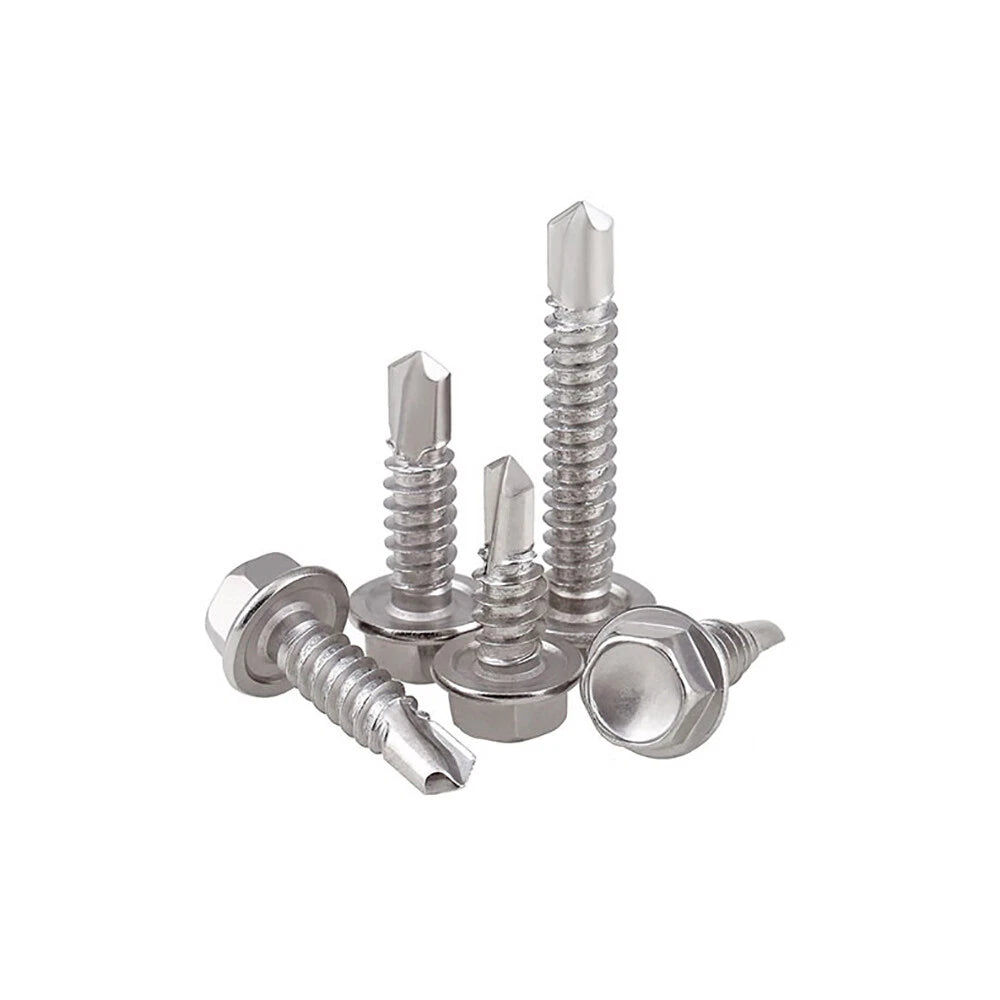 410 SS Hex Head Self‑Drilling Tek Screws – M4.2 M4.8 M5.2 M6.3 for Roofing & Sheeting