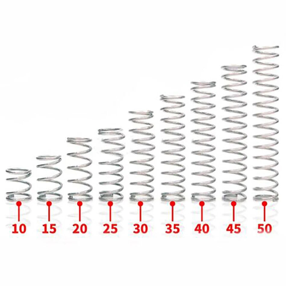 10pcs Stainless Steel Spring Compression Pressure Small Spring Diameter 5mm-12mm