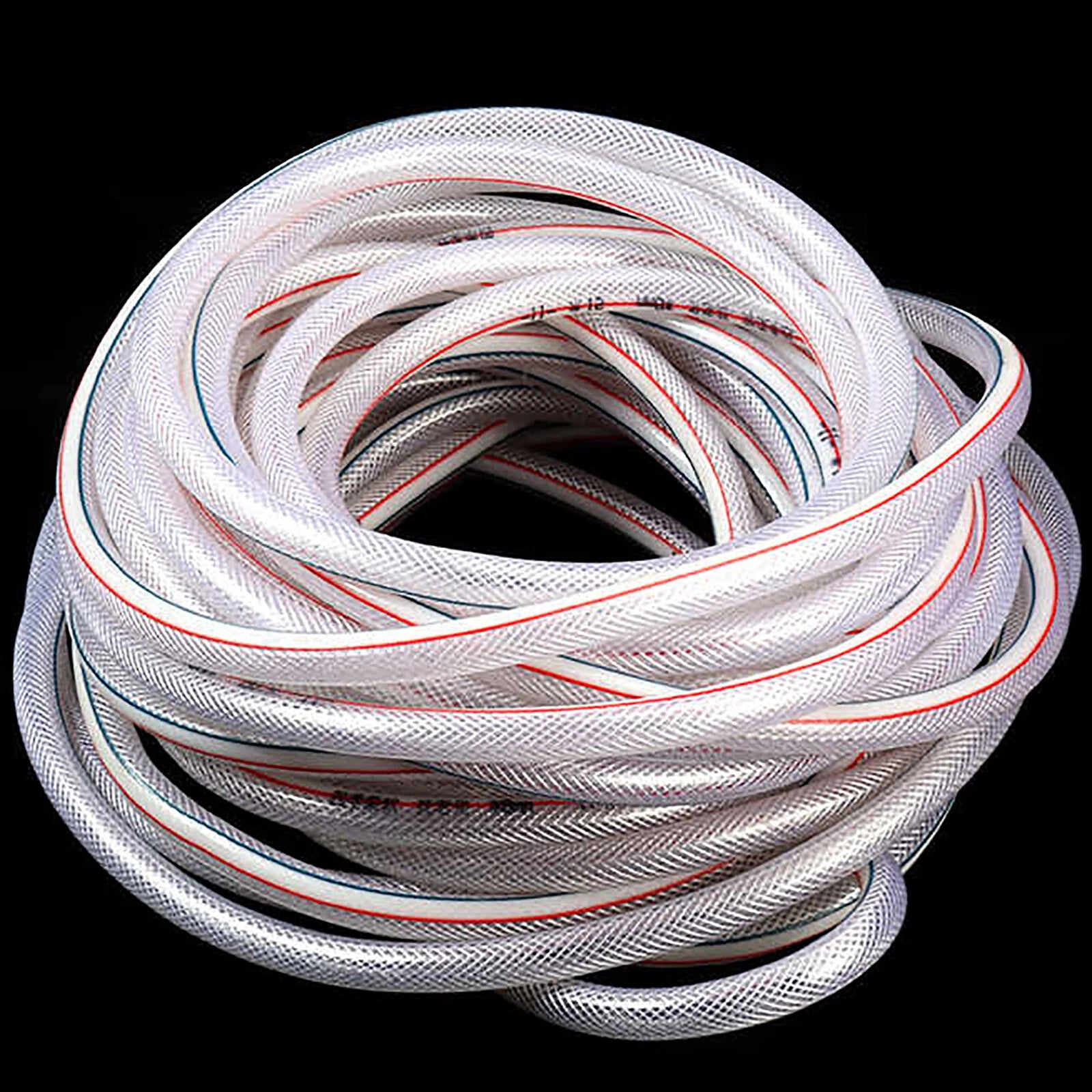 Clear Flexible Braided PVC Hose — Food Grade, ID 8mm–50mm, Oil Water Tube