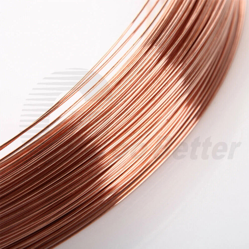 1Kg Pure Copper Wire 99.9% Round Solid Bare Uncoated Jewellery Craft Bonsai DIY