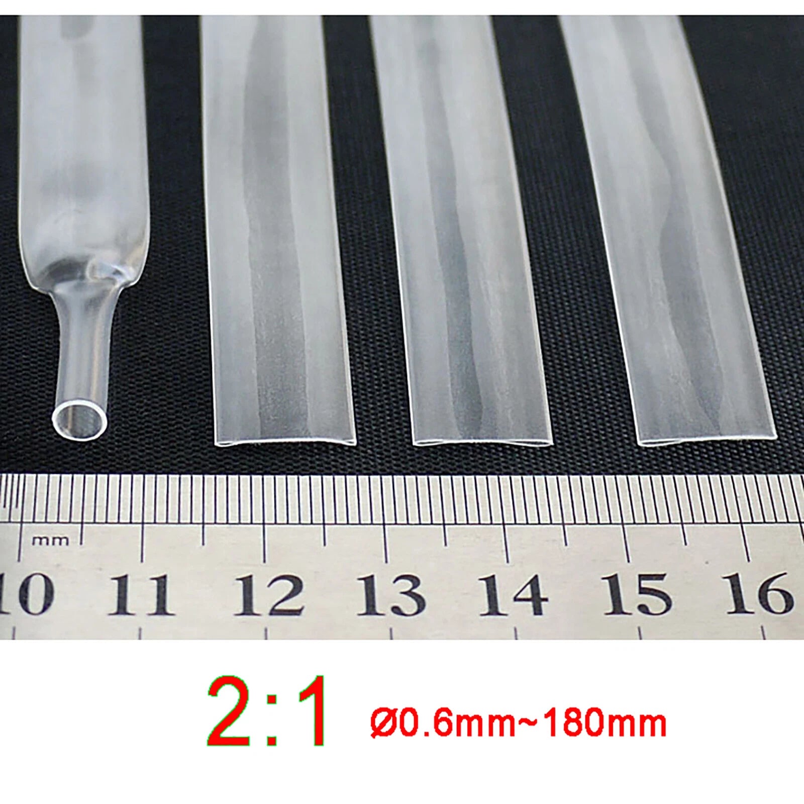 2:1 Heat Shrink Tubing — Electrical Wire Sleeving, Ø0.6mm–150mm