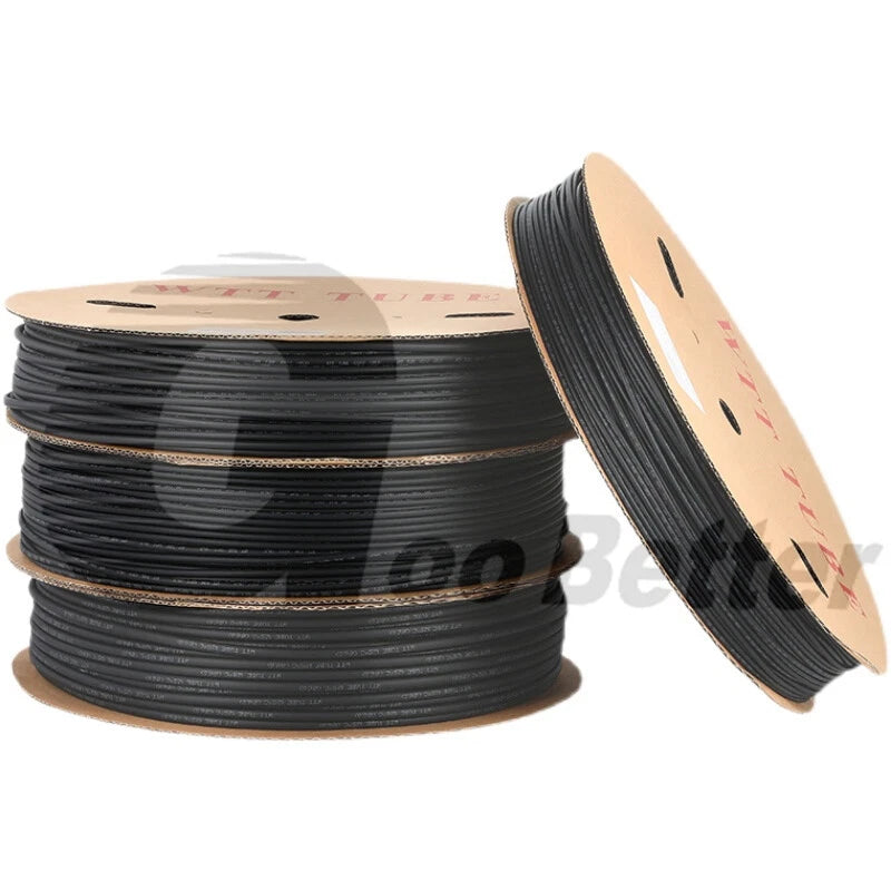 Black Heat Shrink Tubing 2:1 — 0.6mm to 30mm Wire & Cable Sleeving