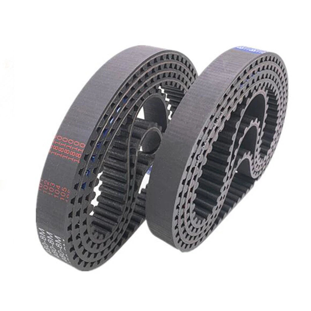 HTD 8M Timing Belt 25mm Wide — Closed Loop Rubber Drive Belt, 264mm to 2848mm