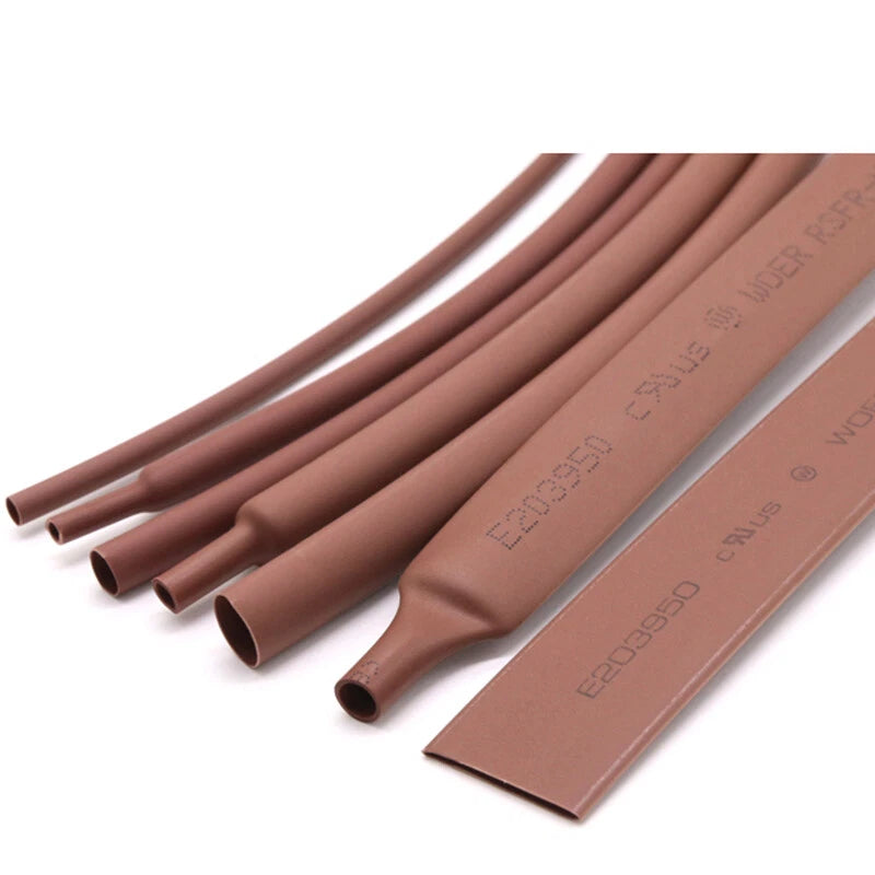 Brown Heat Shrink Tubing 2:1 Ratio — 1mm to 50mm Diameter