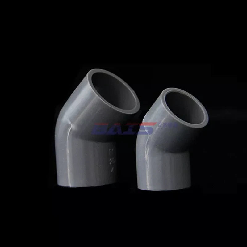 PVC 45 Degree Elbow Pressure Fittings Adhesive Water Pipe Fitting ID 20mm~ 200mm