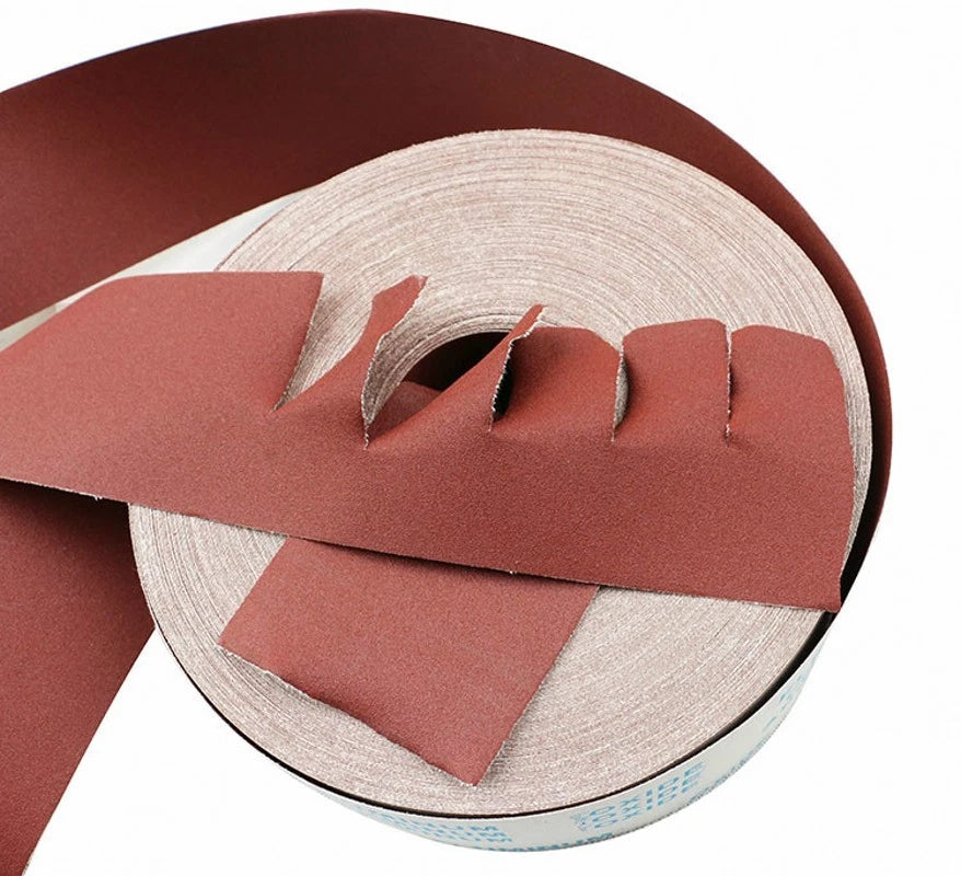 4‑Inch 100mm Aluminum Oxide Emery Cloth Roll — P60 to P1000 Grit Wet & Dry Sandpaper on Fabric Backing