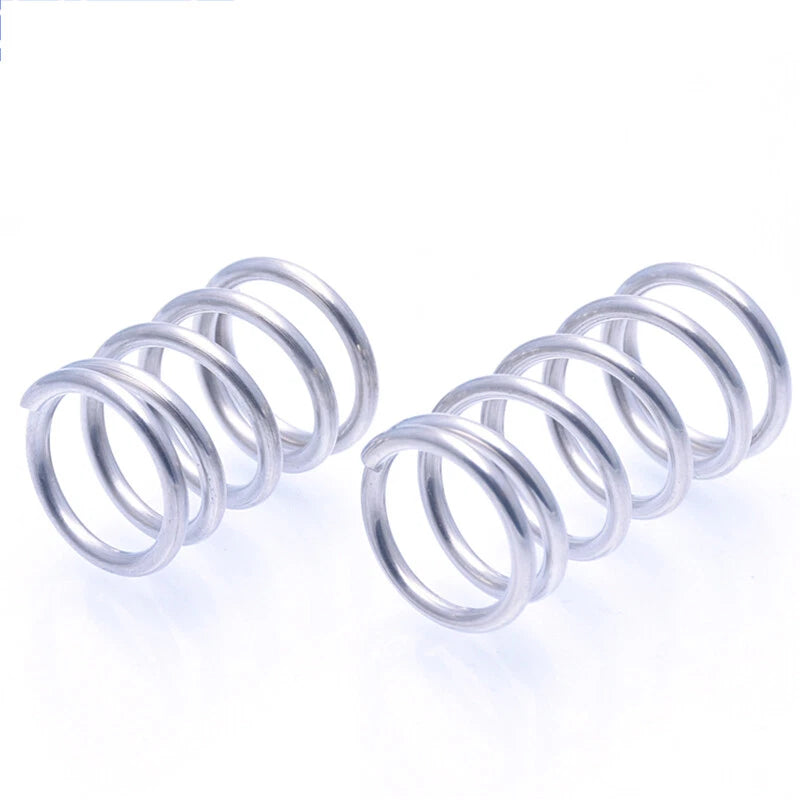 304 Stainless Steel Spring Wire Dia 1mm OD 9-10mm L 10-305mm Compression Springs