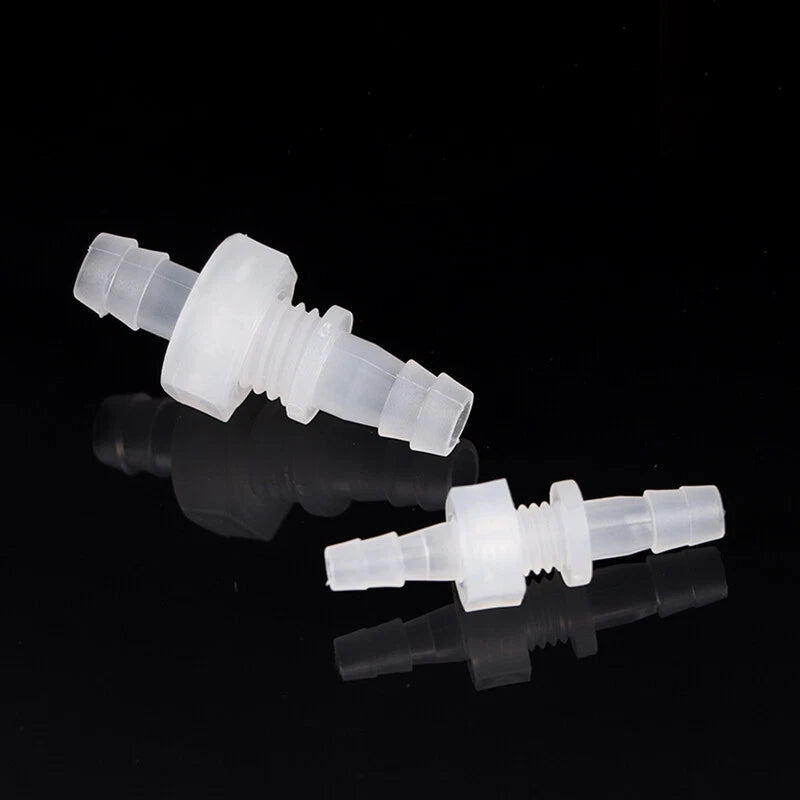 Bulkhead Straight Plastic Hose Connector with Nut — Barbed Thread Pipe Fitting