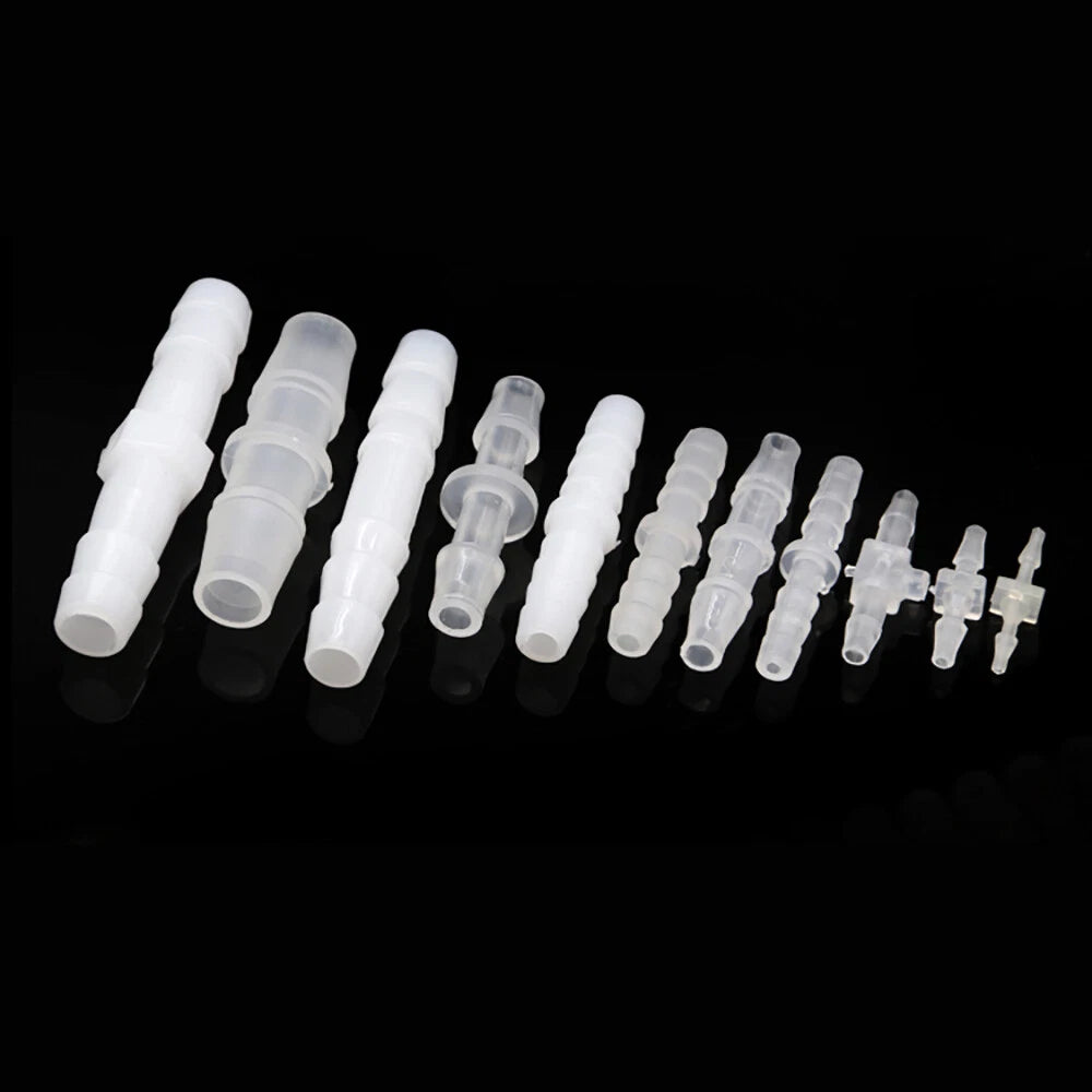 Plastic Straight Barbed Hose Connector — Tubing Joiner for Air & Water Lines, 1.6mm–10mm