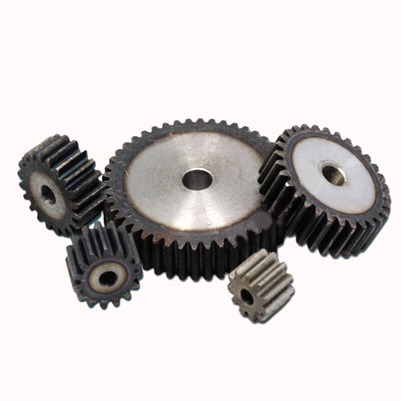 1.5 Mod Spur Gear 10T to 100T Teeth Flat Gear Motor Transmission Gear 45# Steel