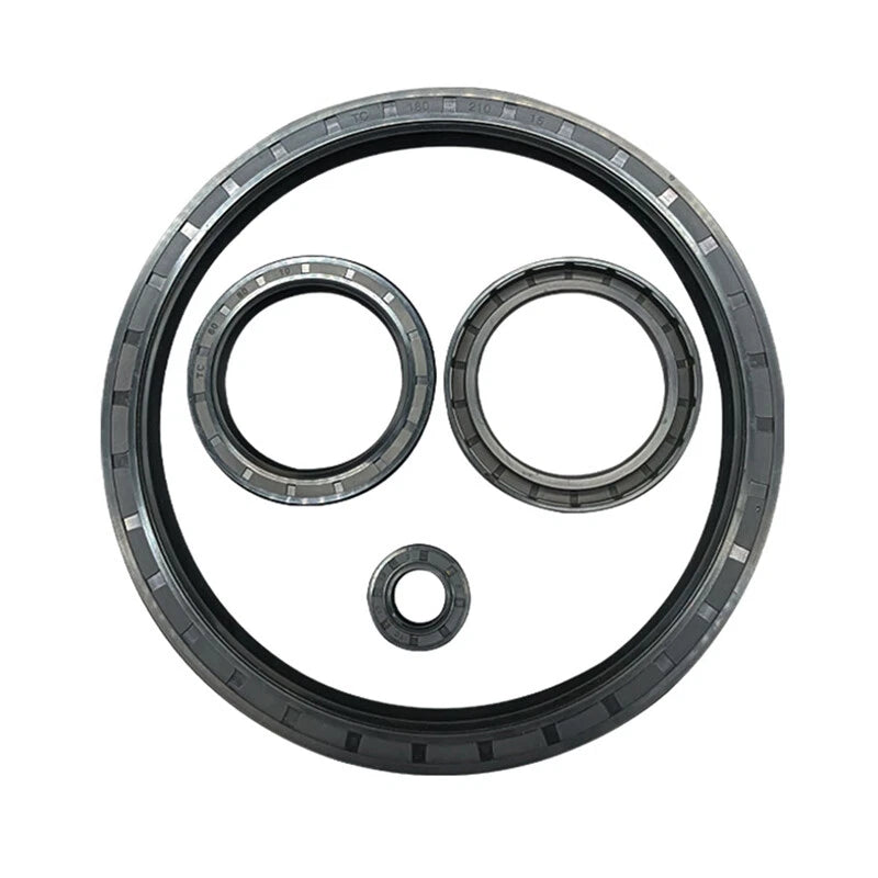 NBR TC Oil Seal — Double Lip Rotary Shaft Seal, Nitrile Rubber, Metric Sizes