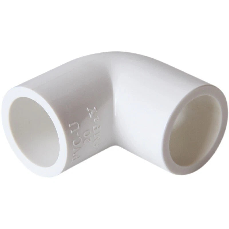 PVC Water Pipe Fittings Tee Straight Elbow Plumbing Couping ID 20 25 32 40 50mm