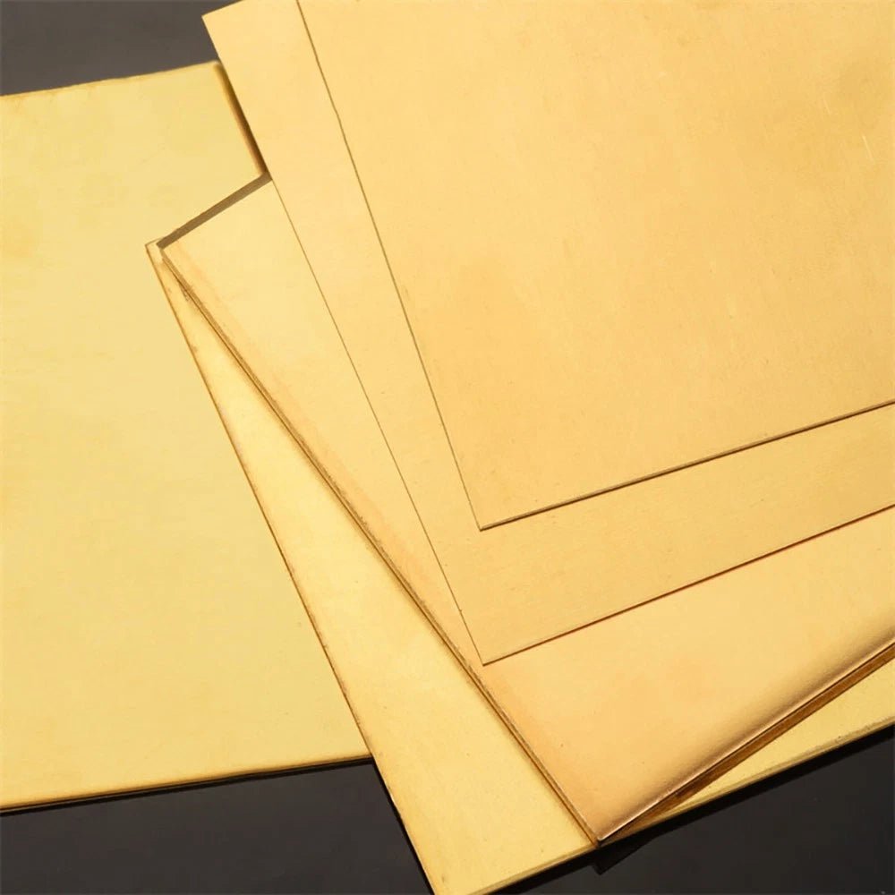 Thin Brass Sheet Metal Plate Thick 0.5/0.8/1/1.2/1.5/2mm-6mm Jewellery Making - HomeDIYer