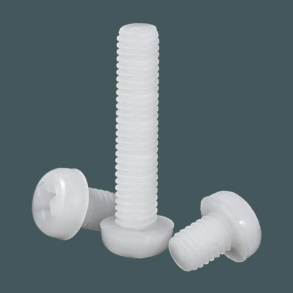 Metric Coarse Threads M3 M4 Nylon Plastic Phillips Pan Head Machine Screws Bolts