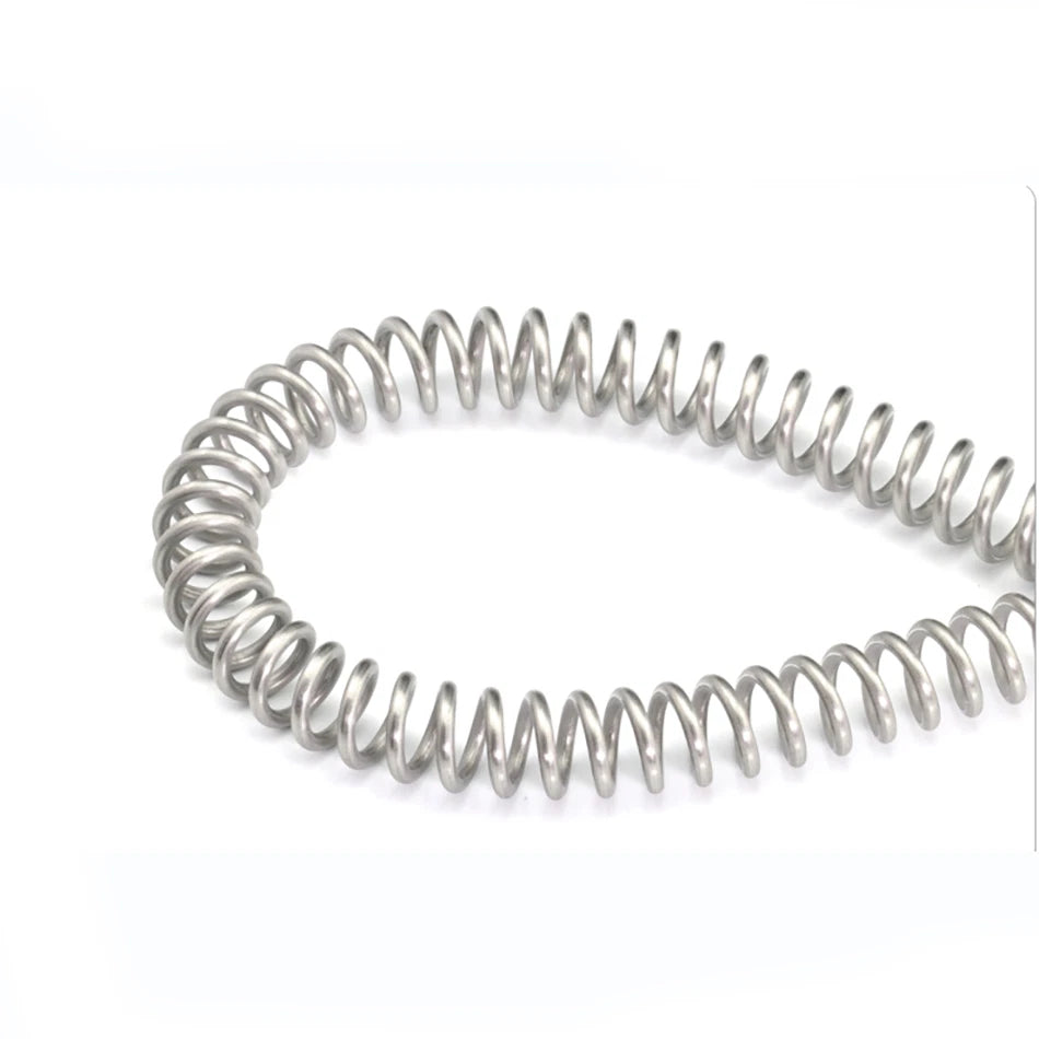 304 Stainless Steel Spring Compression Pressure Spring 0.3mm-2.5mm Length 305mm