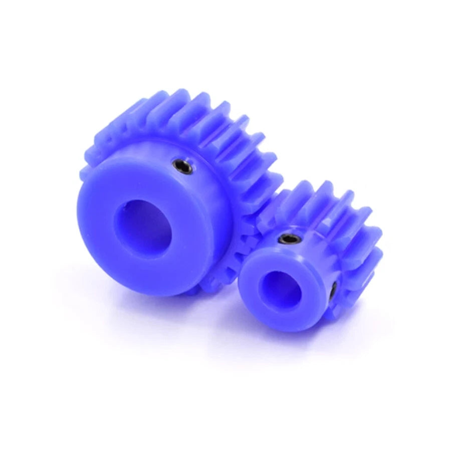 1.5 Mod Blue Nylon Spur Gear 12-60T Bore 6-12mm Pinion Gear With Step Motor Gear