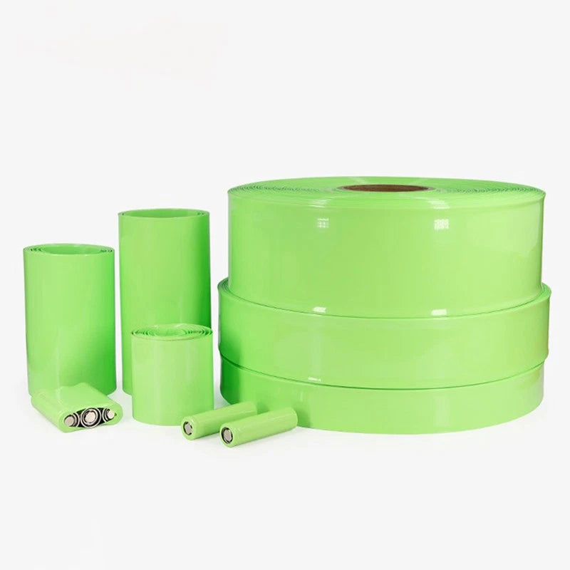 PVC Heat Shrink Tubing – Fruit Green, 2:1 Ratio, 15mm to 450mm Wide