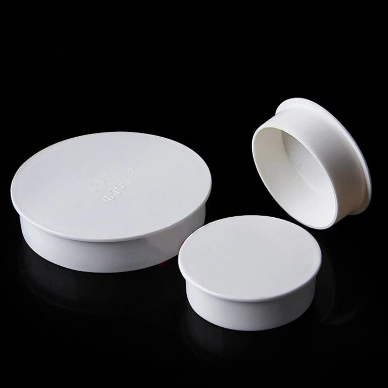 PVC Cap End Caps Plug Blanking 40-200mm Water Adhesive Drain Pipe Tube Fittings